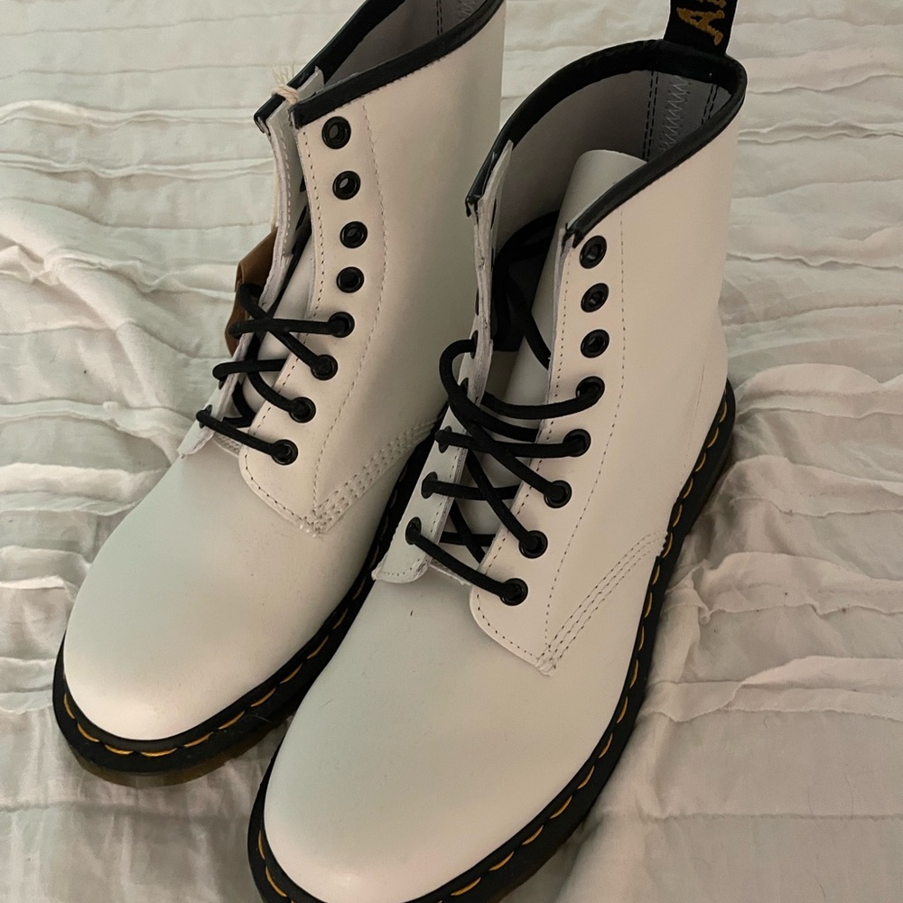 Brand new white Doc Marten’s high tops